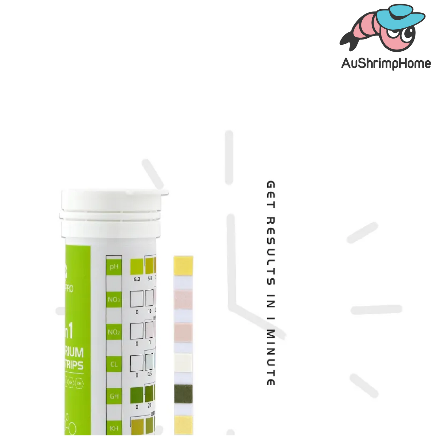 AQUAPRO 6 in 1 Test Strips | GH KH PH NO3 NO2 Cl