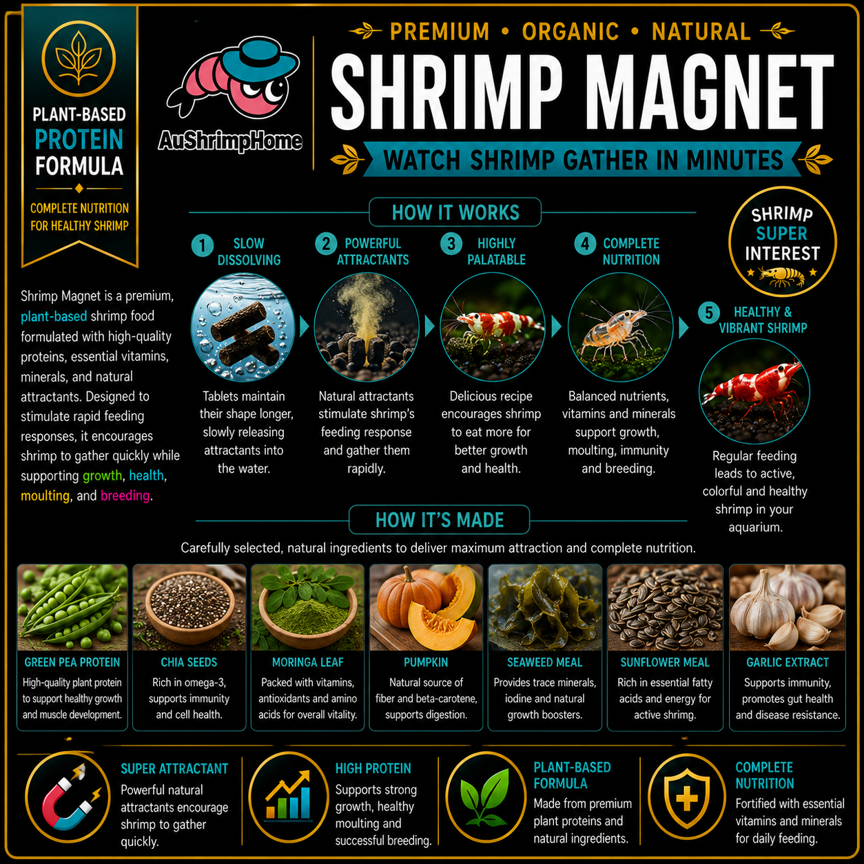 Shrimp Magnet | Watch Shrimps Gather in Minutes