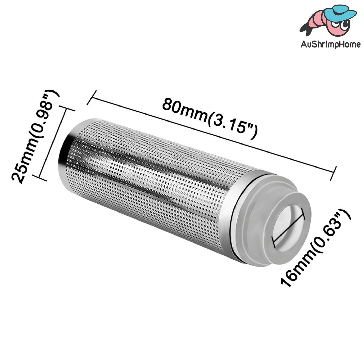 Stainless Steel Filter Inlet 12mm 16mm | Shrimp Protection