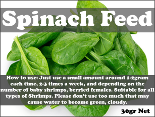 Spinach Powder | Organic Food for Shrimp 30g