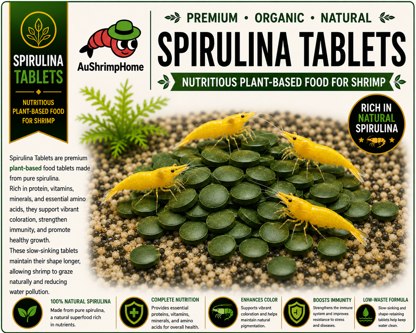 Premium Spirulina Tablets